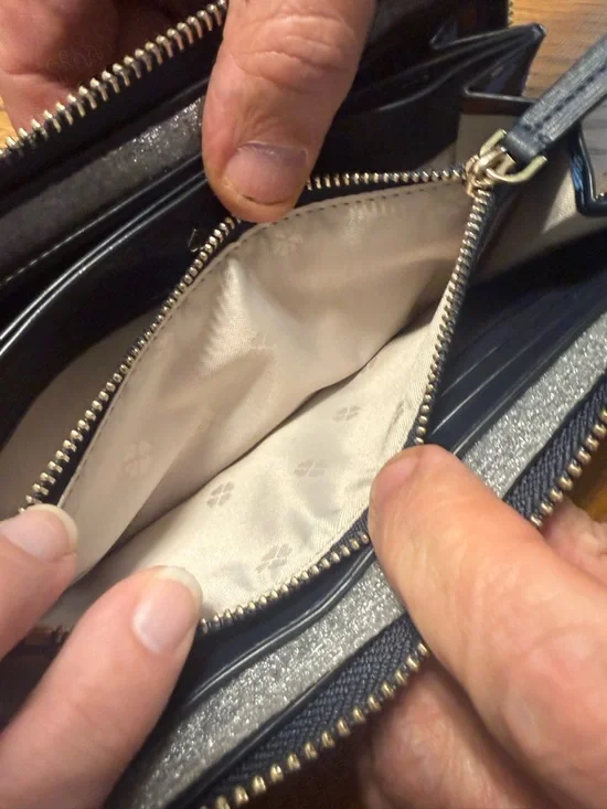 Kate Spade Blue and Red Floral Wallet W 4.75 L8 - Picture 10 of 15